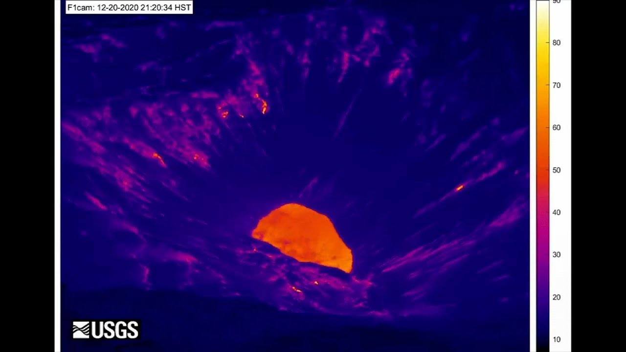 Webcam shows overnight eruption of Hawaii volcano