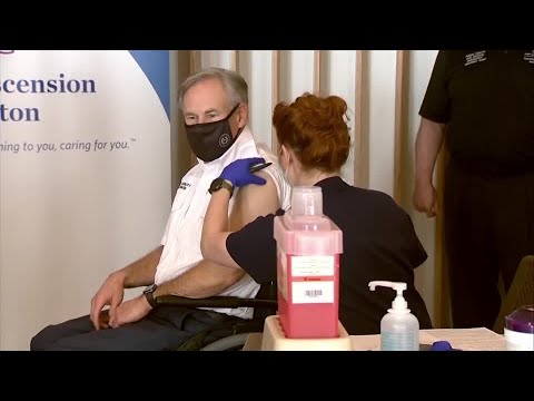 Texas Governor Greg Abbott gets vaccinated