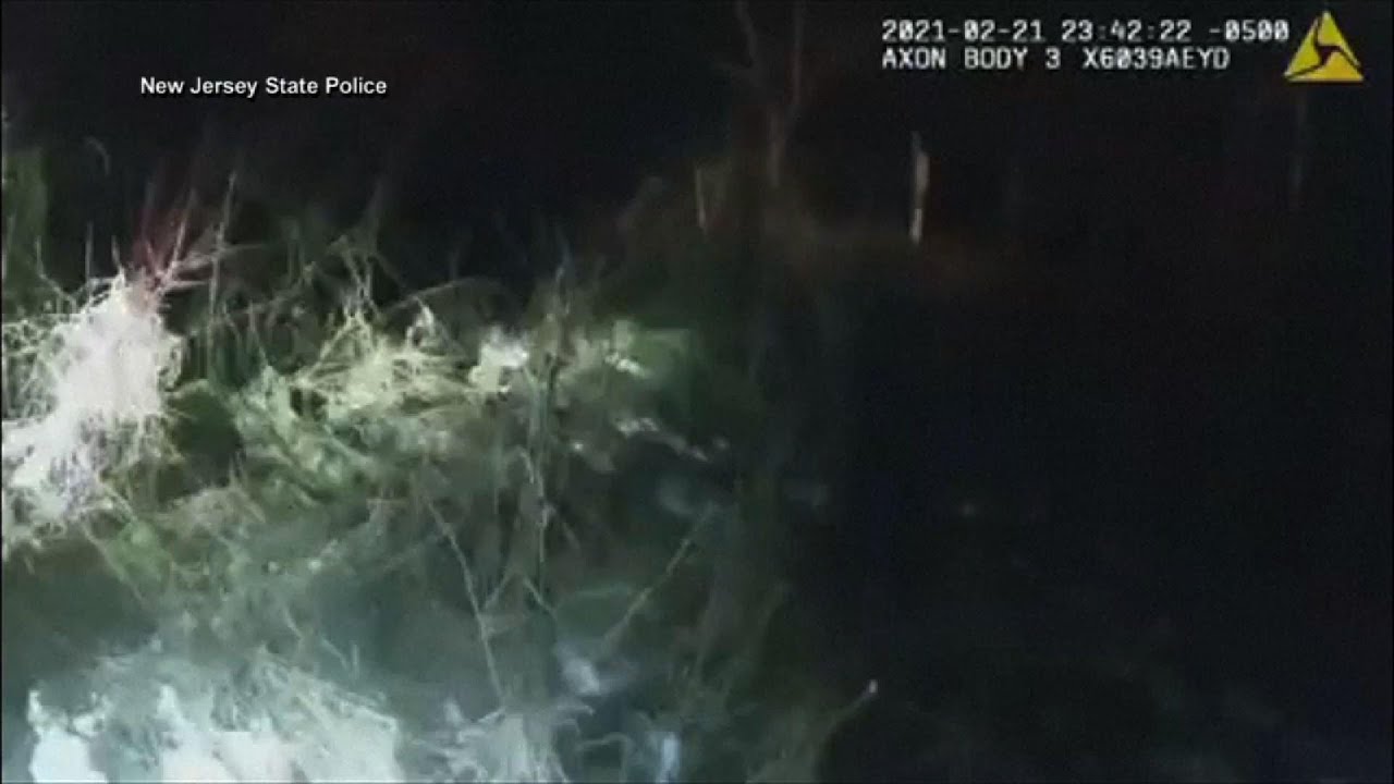Bodycam video: NJ police rescue boy stuck in marsh