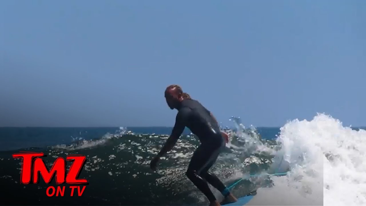 Lewis Hamilton Shows Off Impressive Surfing Skills In Malibu | TMZ TV
