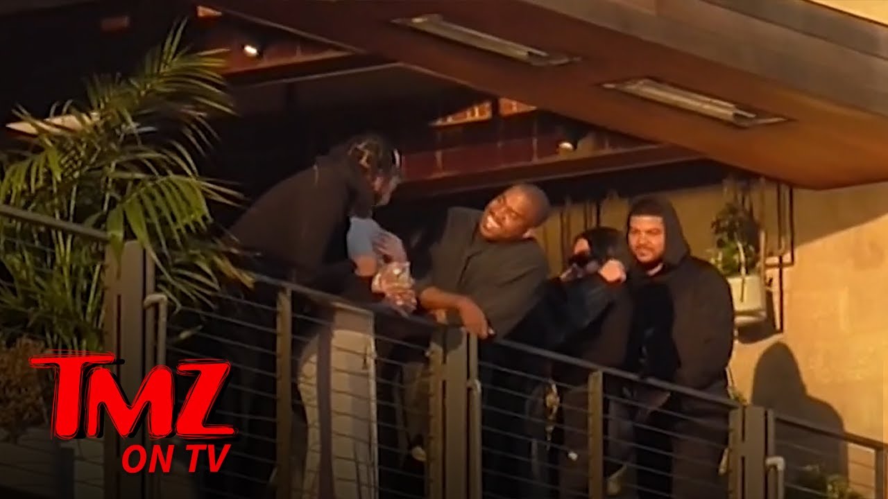 Kanye West Looks Happy Chatting Up Women in Malibu | TMZ TV