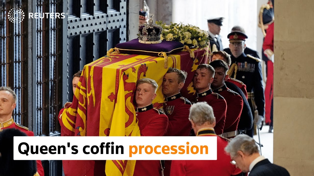 Queen's coffin taken across London to lie in state