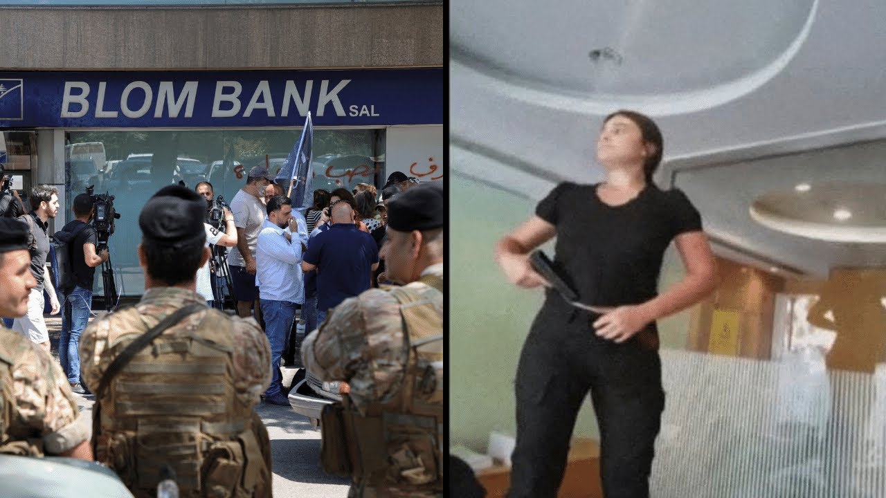 Woman storms Lebanon bank to take her own money
