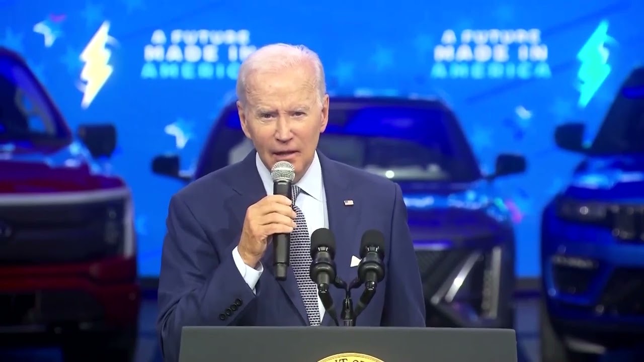 President Biden visits Detroit auto show