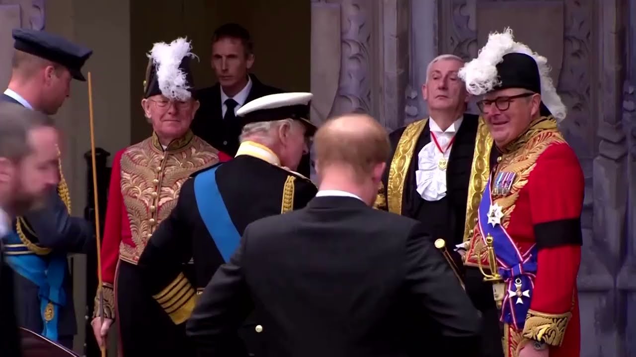 Senior Royals arrive for Queen's funeral