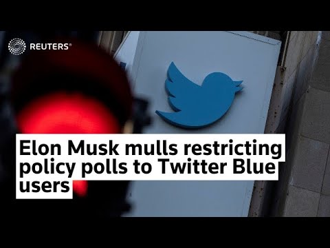 Musk mulls restricting policy polls to Twitter Blue users