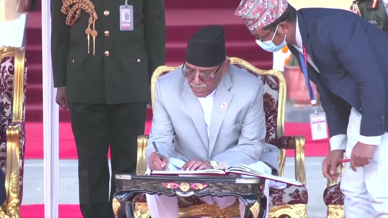 Nepal's ex-guerrilla chief sworn in as prime minister