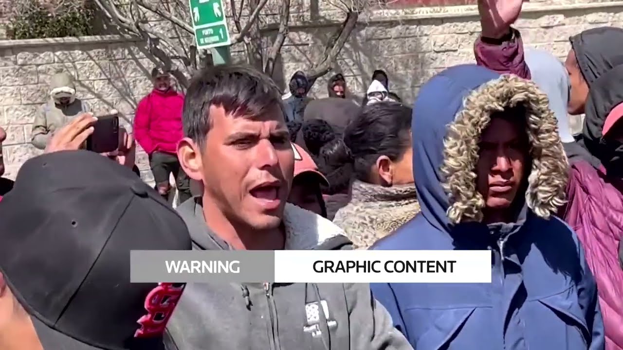 WARNING: GRAPHIC CONTENT - Video said to show fire in Mexico migrant center
