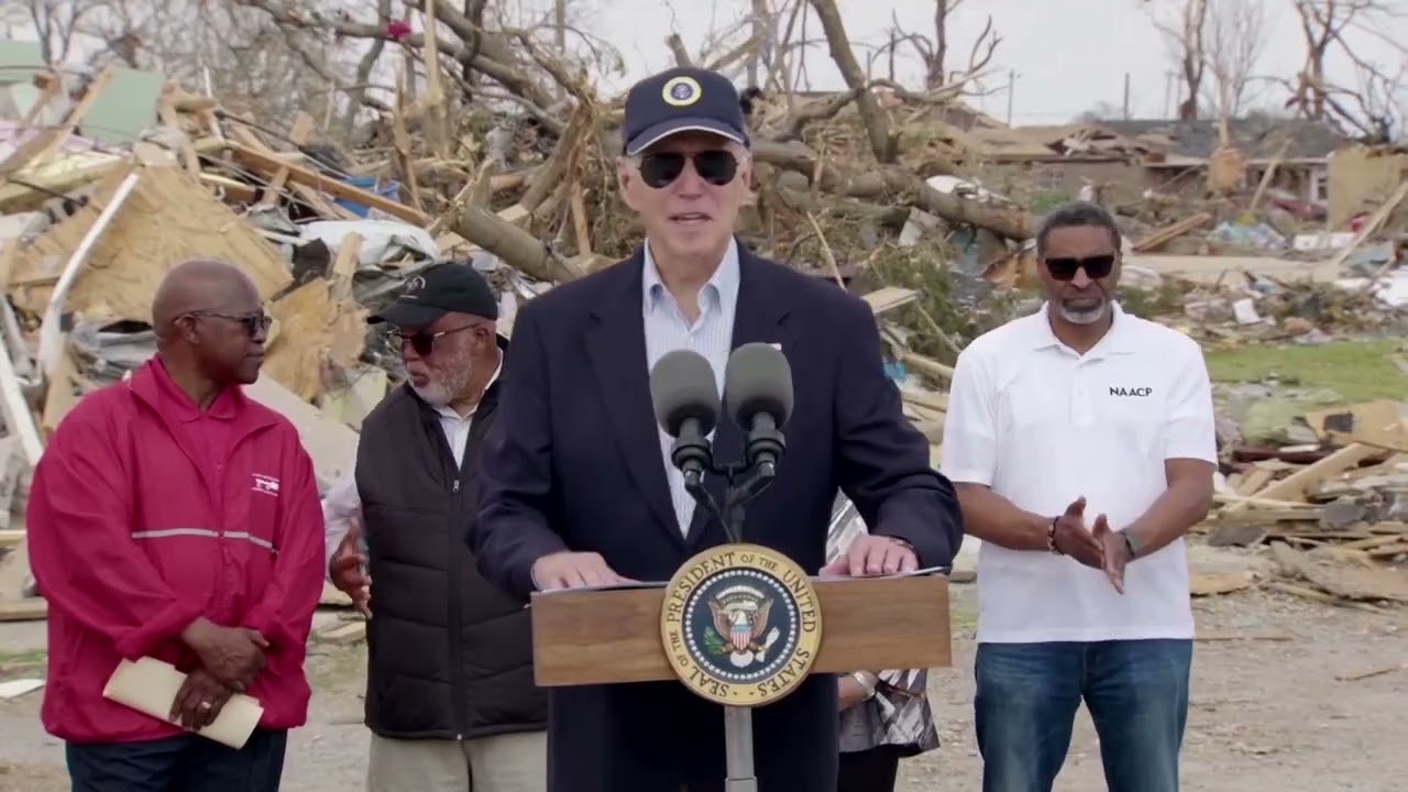 Biden tries to reassure Mississippi tornado survivors