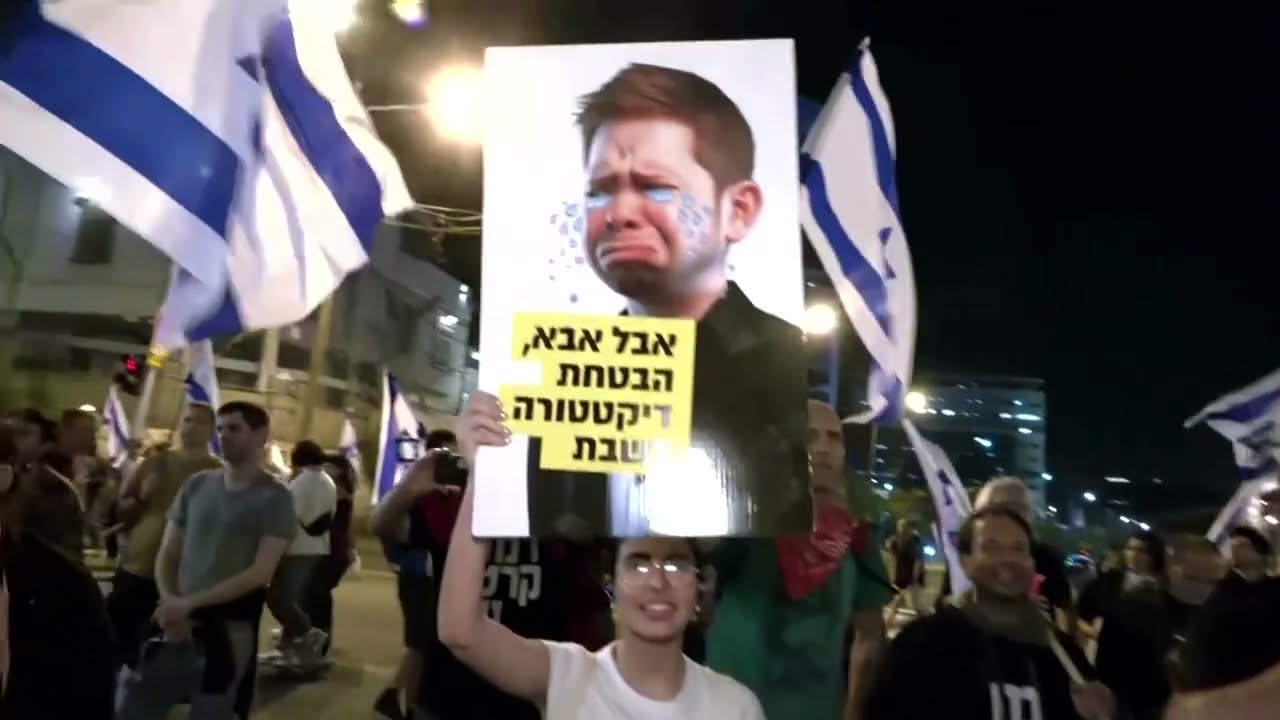 Protesters in Israel block highway after speech by Netanyahu