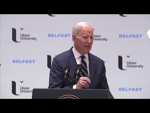 Biden urges return to power-sharing on Belfast visit