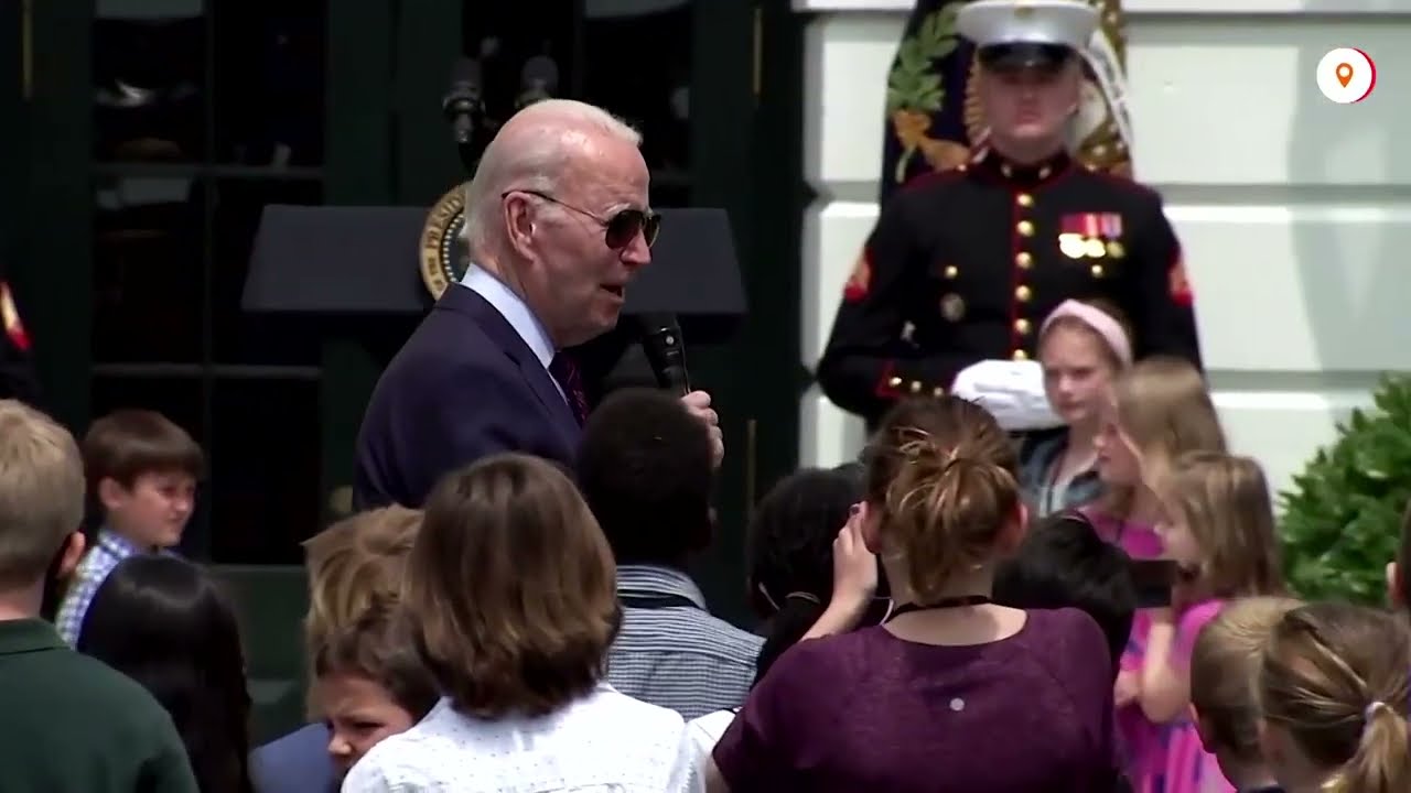 Biden takes questions at kids 'news conference'